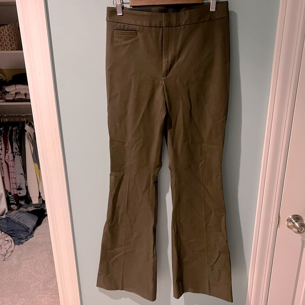 NWT Dark Green Banana Republic sloan flare pant